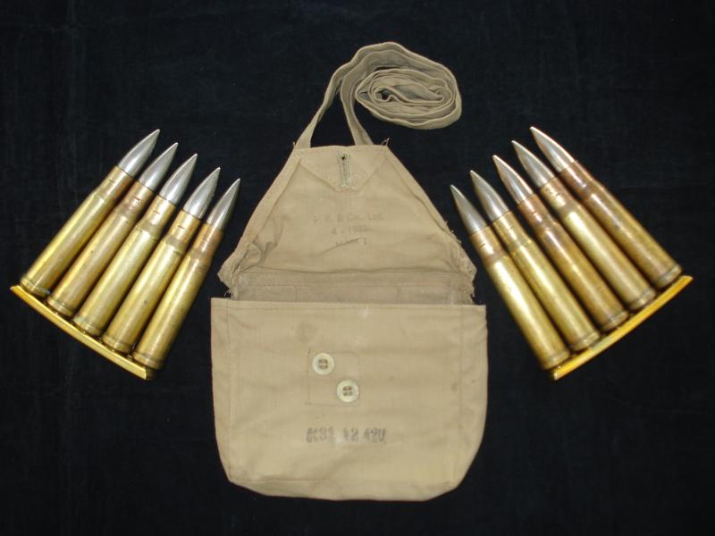 .55 Boys A/T Rifle Rounds With Clips & Pouch